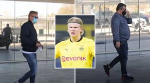 Erling Haaland's Dad And Mino Raiola Seen In Barcelona Ahead Of Potential Transfer