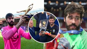 Liverpool's Alisson Becomes The First Goalkeeper To Win Three Golden Gloves In A Single Season