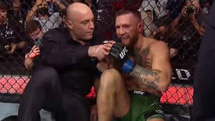 Joe Rogan Explains Why He Controversially Interviewed Conor McGregor In The Octagon After UFC 264 Leg Break