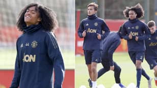 Tahith Chong Spotted Training With Manchester United's First Team Ahead Of Juventus Tie 