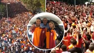 Over 25,000 Galatasaray Fans Turn Up At Istanbul Airport To Welcome Radamel Falcao