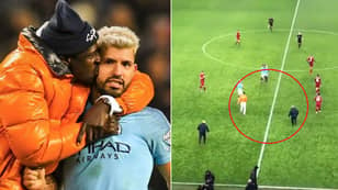 When Stewards Hilariously Chased Benjamin Mendy Thinking He Was A Pitch Invader