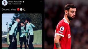 Fans React To Bruno Fernandes' Social Media Gaffe - As Arsenal Picture Is Tweeted Out