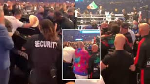 Ugly Video Shows Billy Joe Saunders' Father Attacked By Security In Wild Brawl, Tyson Fury Tries To Break It Up