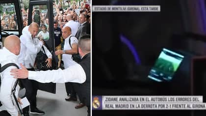 What Zinedine Zidane Was Doing On His Phone After Girona Defeat Is Brilliant 