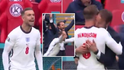 Jordan Henderson Was A Complete Fanboy When England's Second Goal Went In, Cameras Caught His Reaction