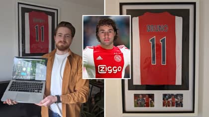 Man Has Framed Shirt Dedicated To Football Manager Newgen In His Living Room