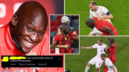 Romelu Lukaku Savages Fan Who Asked If He Had 'Finally Left' Giorgio Chiellini's Pocket, Then Deletes Comment
