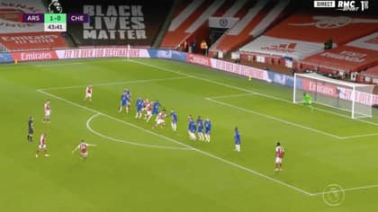 Granit Xhaka Curls In Glorious 25-Yard Free-Kick For Arsenal vs Chelsea