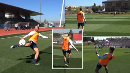 Thiago And Rodri Casually Ping Long-Range Passes To Each Other In Spectacular Training Session