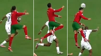 Slow-Mo Footage Captures Cristiano Ronaldo's Superhuman Leap Against France 