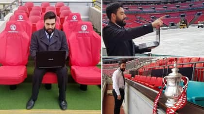 Man Takes Laptop To Wembley So He Can Play FA Cup Final On Football Manager
