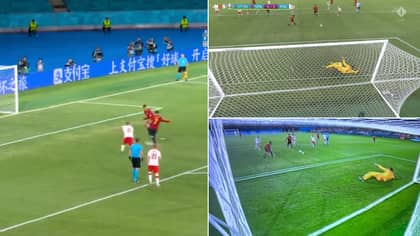 Alvaro Morata Misses Open Goal Rebound After Gerard Moreno Hits Post From Penalty