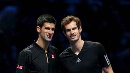 Andy Murray Returns Serve To Novak Djokovic