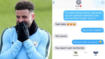 Kyle Walker's 'Valentine's Day Twitter Challenge' Is The Best Thing You'll See Today 