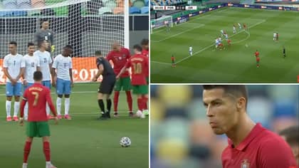 Cristiano Ronaldo Brutally Mocked For 'Worst Free-Kick' Of His Entire Career During Portugal vs Israel