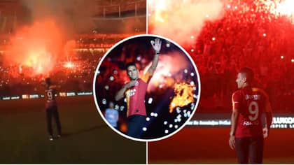 40,000 Galatasaray Fans Turn Up For Radamel Falcao's Unveiling At Turk Telekom Stadium