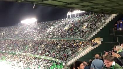 Real Betis Fans Applaud And Chant 'Messi, Messi, Messi' During Standing Ovation