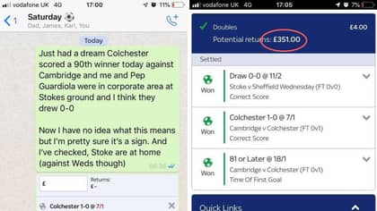 Punter Has Bizarre Dream About Predicting Two Matches, Puts Bets On Both And Wins Both