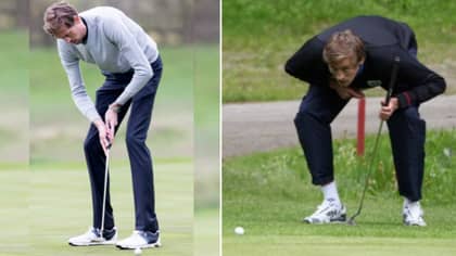 Peter Crouch Playing Golf With Regular Sized Clubs Will Never, Ever Get Old 