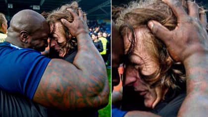 The Size Of Adebayo Akinfenwa's Arms In This Picture Are Genuinely Scaring People