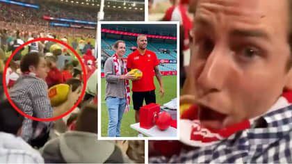 Lucky Fan Who Caught Buddy Franklin's 1000th Goal Ball Returns It To Sydney Swans