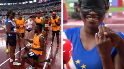 Beautiful Paralympic Moment As Blind Runner Is Proposed To By Her Guide