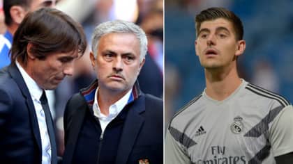 How Thibaut Courtois Reacted To Jose Mourinho And Antonio Conte Being Linked With Real Madrid