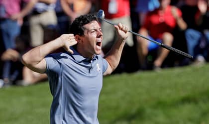 WATCH: Rory McIlroy Holes Monstrous 70ft Putt Then Goes Mental