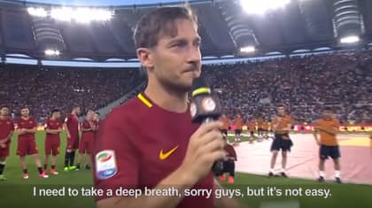 Francesco Totti's Goodbye Speech Will Bring A Tear To Your Eye 