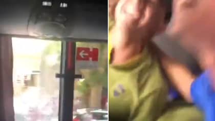 The Terrifying Footage Filmed Inside Boca Juniors' Team Bus 