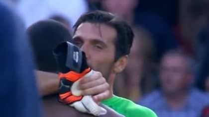 Gianluigi Buffon Lilian Thuram's Son Share Moment After Competing In A Game Together