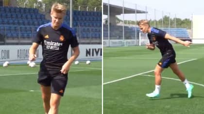 Arsenal Fans Hope They've Spotted Clue In Real Madrid Training For Martin Odegaard Return