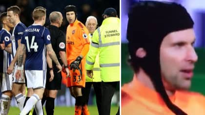 Arsenal Fans Absolutely Loved What Petr Cech Shouted At Mike Dean