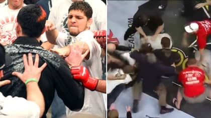 Nick And Nate Diaz Caused The Biggest Brawl In MMA In 2010