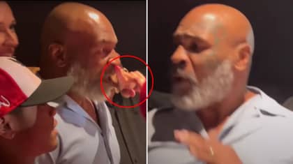 Woman Tries To Shove Her Finger Up Mike Tyson's Nose, He Wasn't Having Any Of It