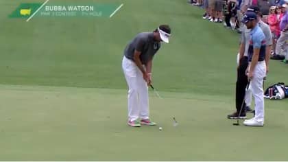 Bubba Watson Makes Ridiculous Putt In Masters Par Three Competition
