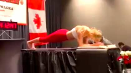 Woman Breaks World Record For Longest Ever Plank