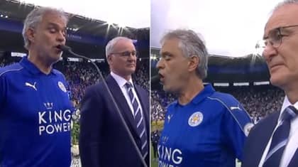 When Andrea Bocelli Sang Nessun Dorma To Celebrate Leicester City Winning The League 