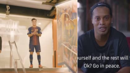 Watch: Ronaldinho Sends Classy Message To Coutinho Ahead Of Barcelona Debut 