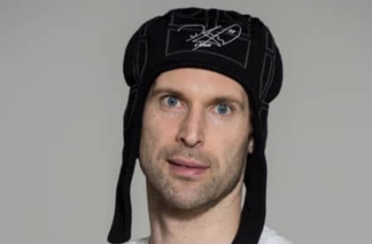 WATCH: Petr Cech Comically Advertises Knitted Version of His Iconic Helmet
