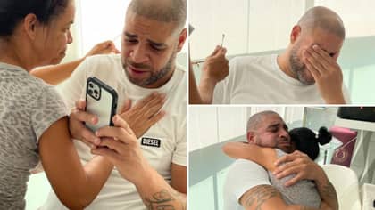 Adriano Breaks Down In Tears After Being Inducted Into The Maracana Stadium Walk of Fame