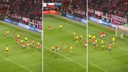 Watch: Arturo Vidal Scored An Utterly Outrageous Half Volley Against Sweden