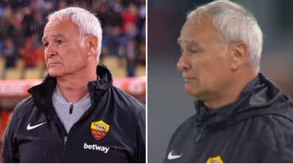 Claudio Ranieri In Floods Of Tears As Roma Fans Sing His Name And Reveal Banner
