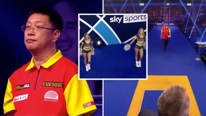 Chengan Liu Walks Out To "You Raise Me Up" By Westlife At The World Darts Championship