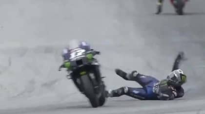 MotoGP Star Maverick Vinales Forced To Bail From Bike At Over 200km/h After Sudden Brake Failure