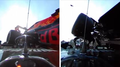 Scary Newly-Released Dash-Cam Footage Shows Just How Close F1 Car Wheel Came To Lewis Hamilton