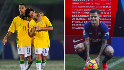 Neymar Sends Coutinho Message After He's Unveiled As Barca Player