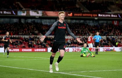 Sam Clucas Celebrates In Front Of His Old Team's Fans After Goal