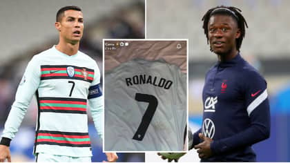 Eduardo Camavinga's Reaction To Getting Cristiano Ronaldo's Shirt Is Genuinely Priceless